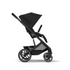 Cybex Balios S Lux 2026 - дитяча коляска 2в1 зі складаною люлькою Fold Lux, всесезонний візок з великими колесами, кошик до 10 кг • BLK Moon Black
