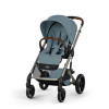 Cybex Balios S Lux 2026 - дитяча коляска 2в1 зі складаною люлькою Fold Lux, всесезонний візок з великими колесами, кошик до 10 кг • TPE Stormy Blue