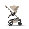 Cybex Balios S Lux 2026 - дитяча коляска 2в1 зі складаною люлькою Fold Lux, всесезонний візок з великими колесами, кошик до 10 кг • TPE Almond Beige