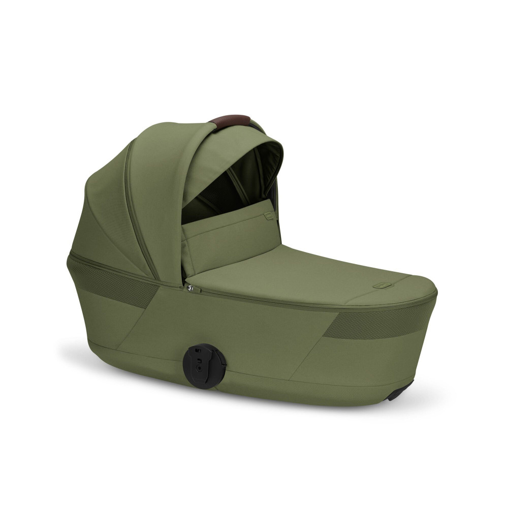 Cybex Balios S Lux 2026 - дитяча коляска 2в1 зі складаною люлькою Fold Lux, всесезонний візок з великими колесами, кошик до 10 кг • TPE Moss Green