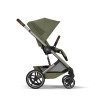 Cybex Balios S Lux 2026 - дитяча коляска 2в1 зі складаною люлькою Fold Lux, всесезонний візок з великими колесами, кошик до 10 кг • TPE Moss Green