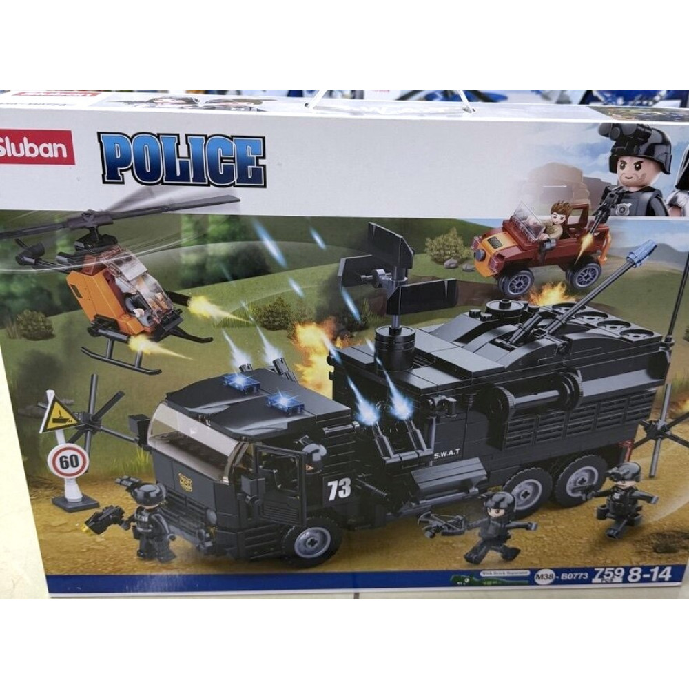 Sluban Police Вантажівка S.W.A.T - конструктор 759 деталей (M38-B0773)