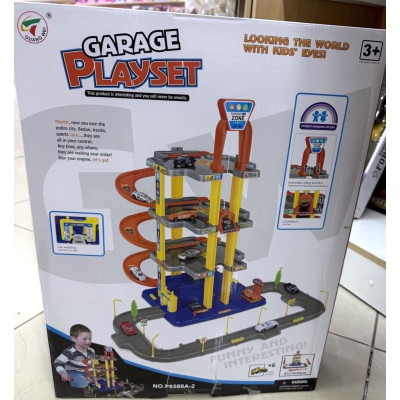 Guang Wei Garage Playset - багаторівневий паркінг з 6 машинками (P8588A-2)