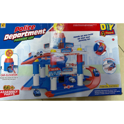 Guokai Police Department 4 Floors - гараж-паркінг зі спіральними з'їздами і ліфтом (866-30)
