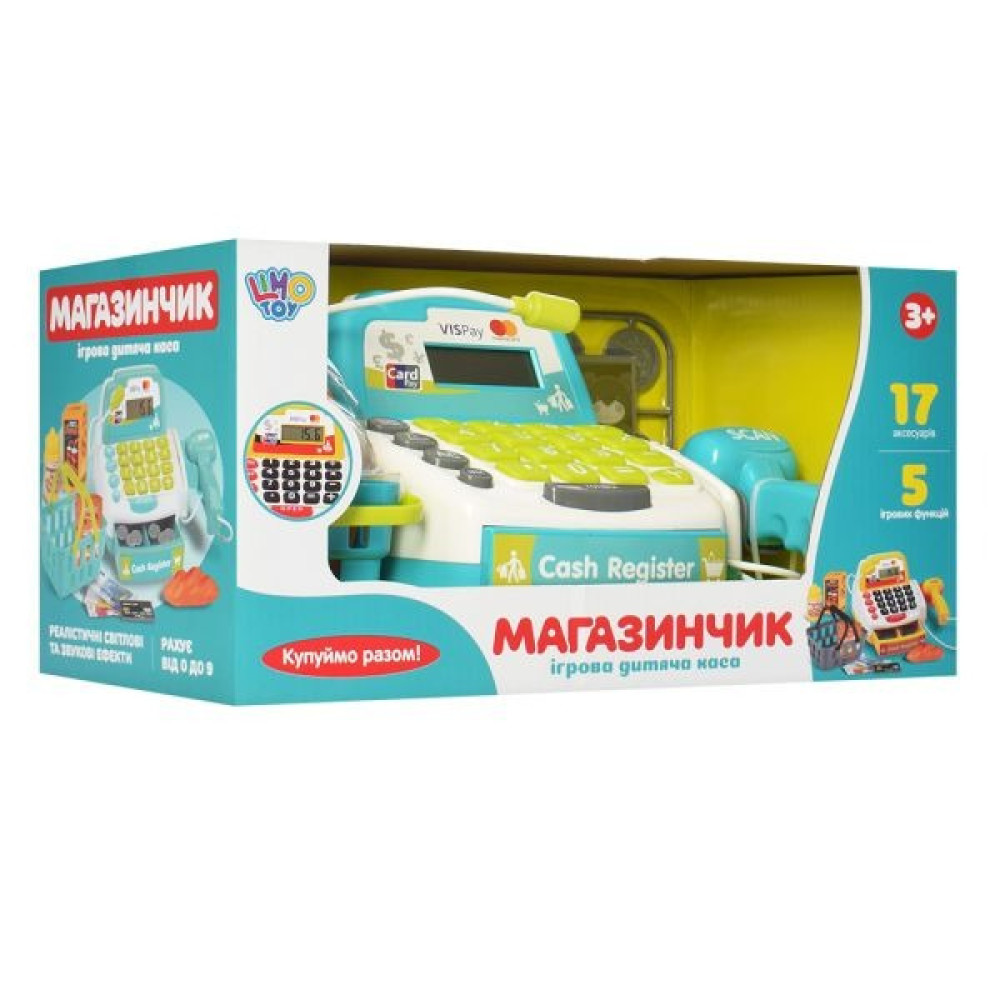 Limo Toy Касовий апарат M 4391 - ігровий набір з мікрофоном і сканером (M 4391 I UA)