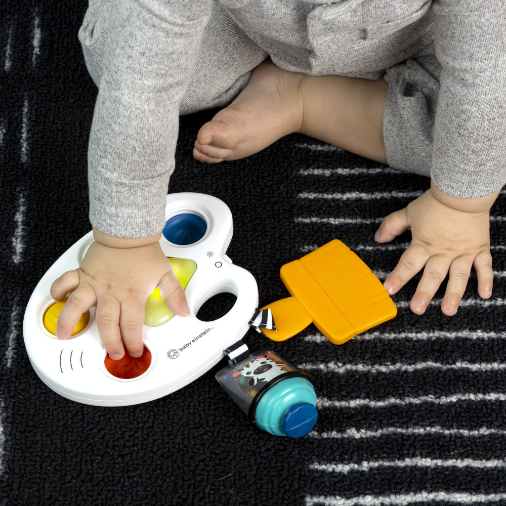 Baby Einstein Color Palette Popper - музична іграшка 3 в 1 з прорізувачем і брязкальцем 6 міс.+