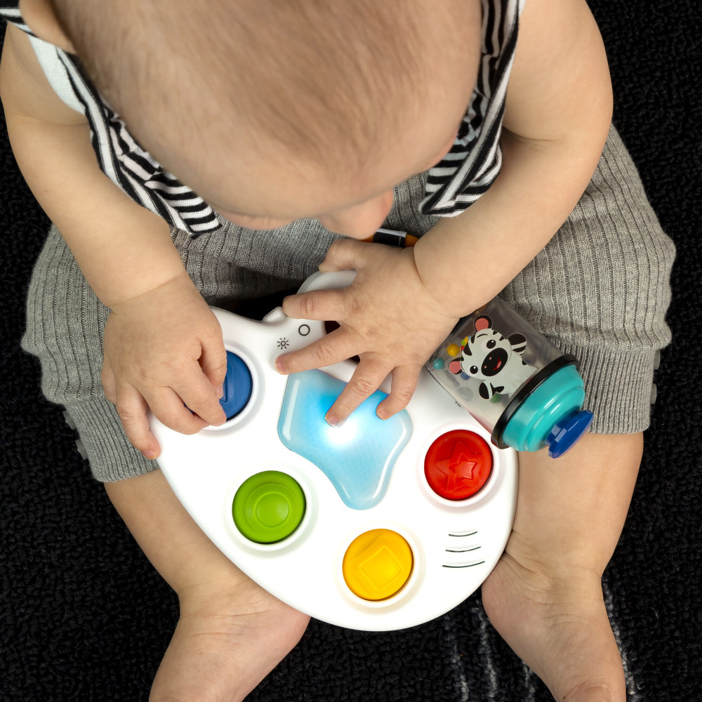 Baby Einstein Color Palette Popper - музична іграшка 3 в 1 з прорізувачем і брязкальцем 6 міс.+