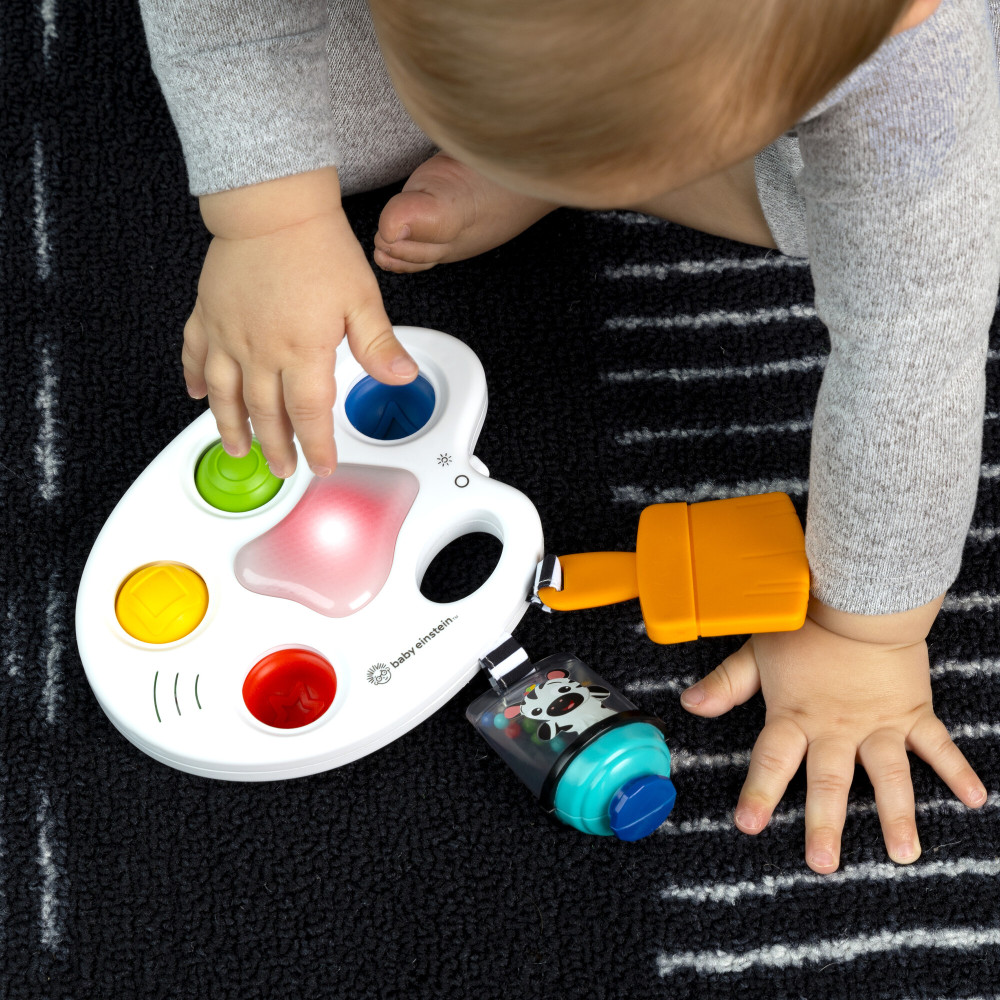 Baby Einstein Color Palette Popper - музична іграшка 3 в 1 з прорізувачем і брязкальцем 6 міс.+