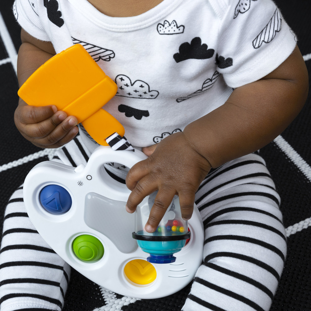 Baby Einstein Color Palette Popper - музична іграшка 3 в 1 з прорізувачем і брязкальцем 6 міс.+