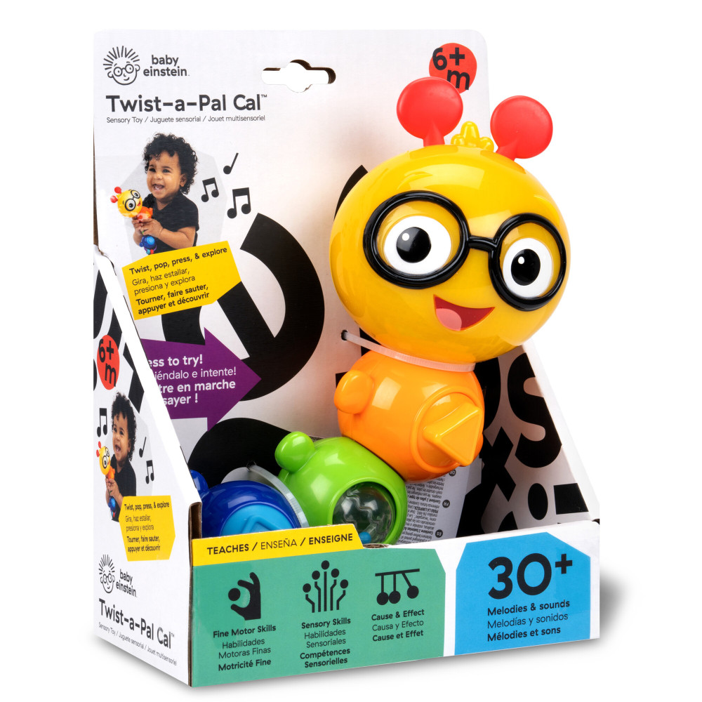 Baby Einstein Twist-a-Pal Cal - музична розвиваюча іграшка-гусениця 6 міс.+