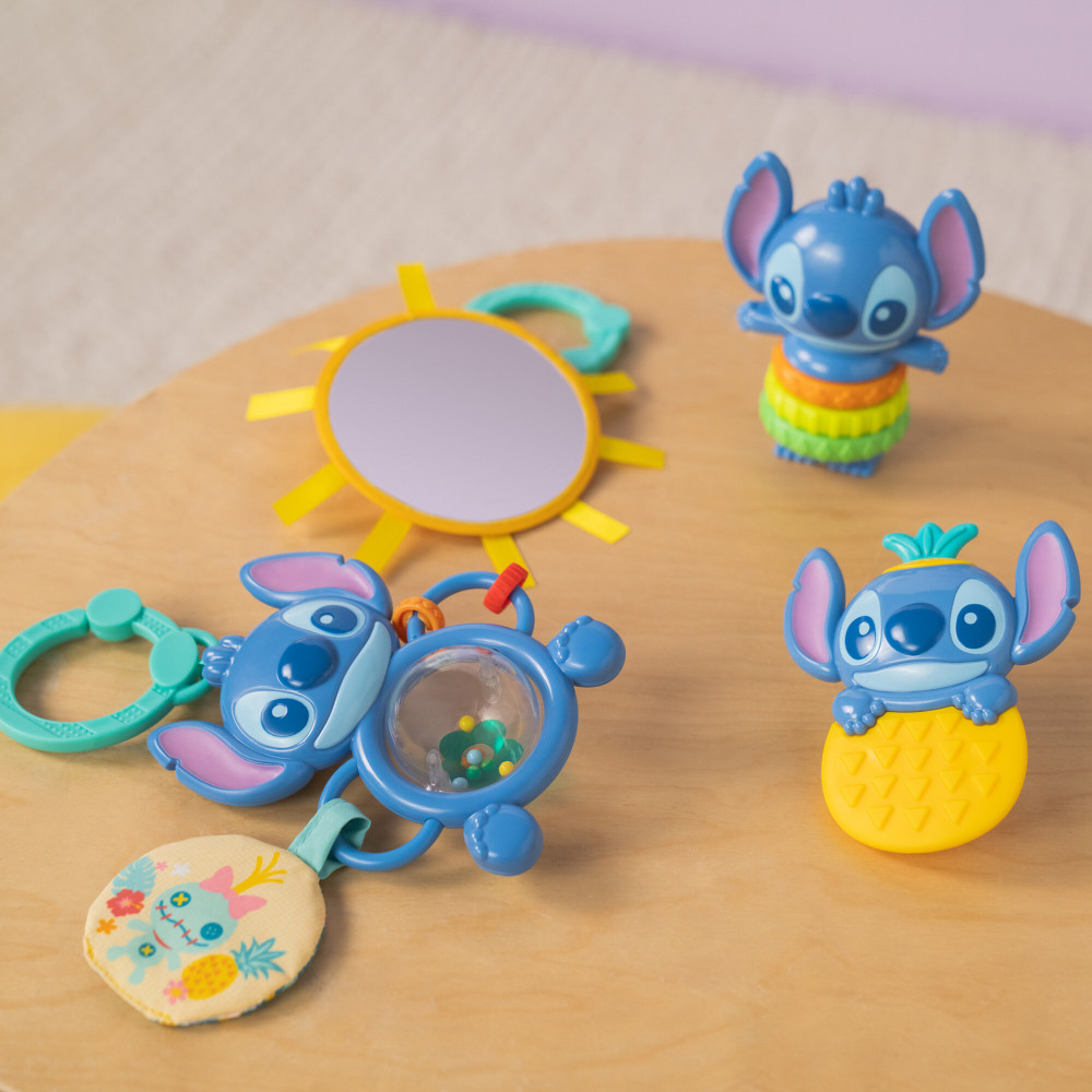 Bright Starts Stitch Tropical Treasures - подарунковий набір іграшок Disney Baby 0 міс.+