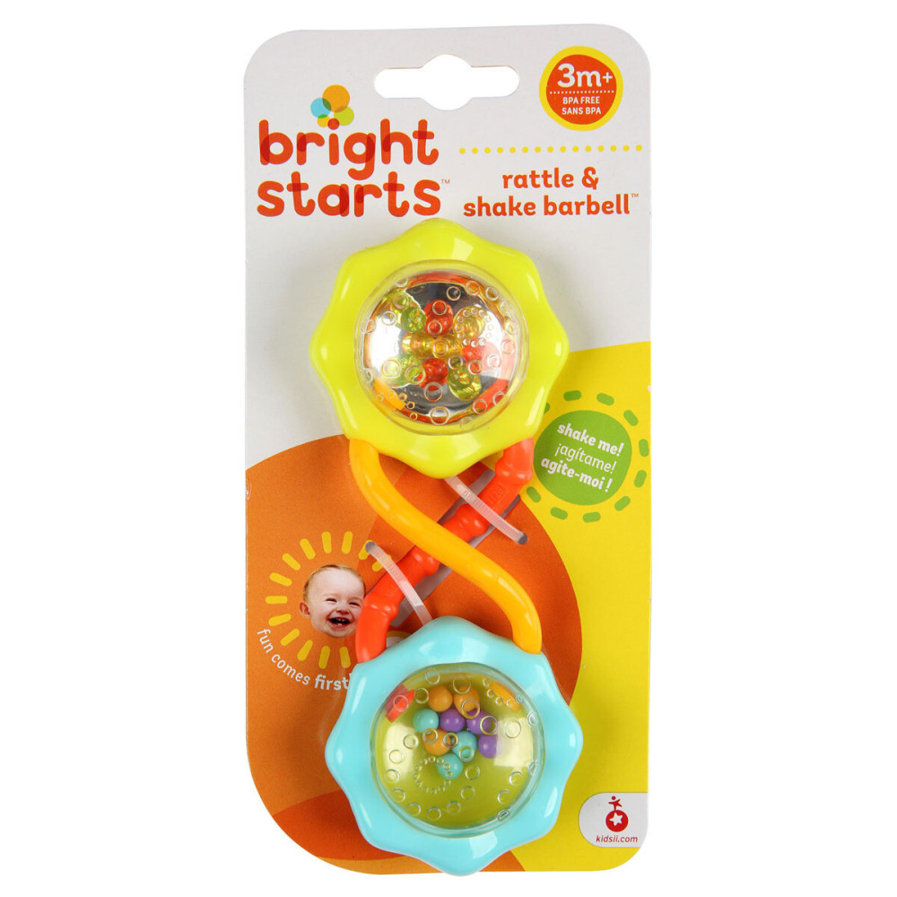 Bright Starts Rattle & Shake Barbell - брязкальце 3 міс.+