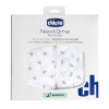 Chicco Простирадла на резинці Next2Me Forever Bamboo 58 × 110 см - 2 шт. з бамбукової віскози • Greenery
