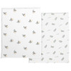 Chicco Простирадла на резинці Next2Me Twins Bamboo 44 × 76 см - 2 шт. з бамбукової віскози • Greenery