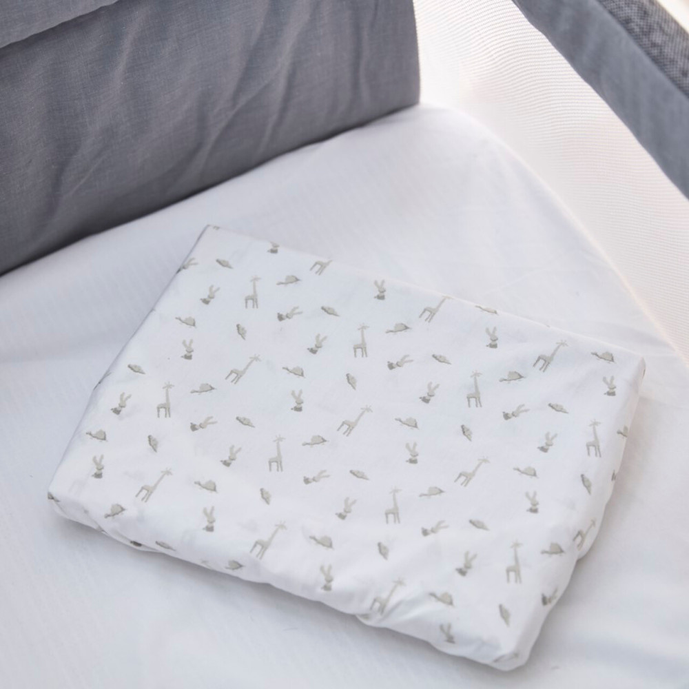 Chicco Простирадла на резинці Next2Me Cotton 50 × 83 см - 2 шт. з бавовни • Cloud