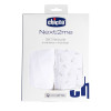 Chicco Комплект білизни Next2Me Cotton 50 × 83 см - нижнє простирадло на резинці та верхнє для вкривання • Cloud