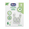 Chicco Eco Bibs 36 шт. - одноразові компостовані слинявчики з кишенею та липучками, від 6 міс.