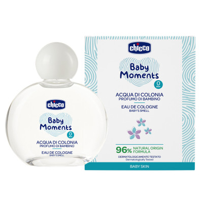 Chicco Baby Moments Одеколон - для ежедневного ухода с рождения, 100 мл Chicco Baby Moments Одеколон - для ежедневного ухода с рождения, 100 мл