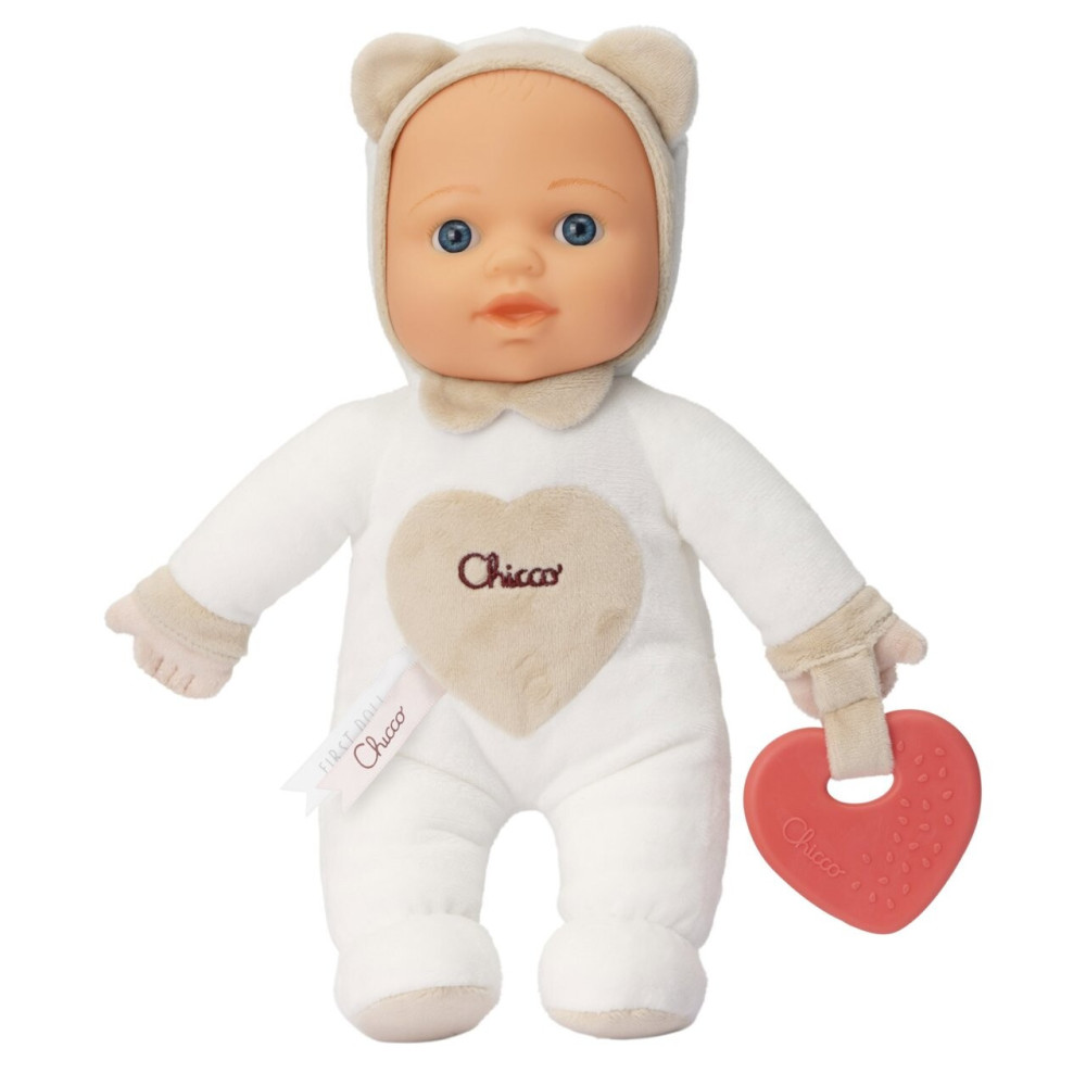 Chicco My First Doll - мягкая кукла с прорезывателем, 30 см • Бежевый