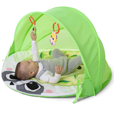 Chicco Лісові пригоди - ігровий килимок 2 в 1 із тентом UV 50+ і підвісками 0 міс.+