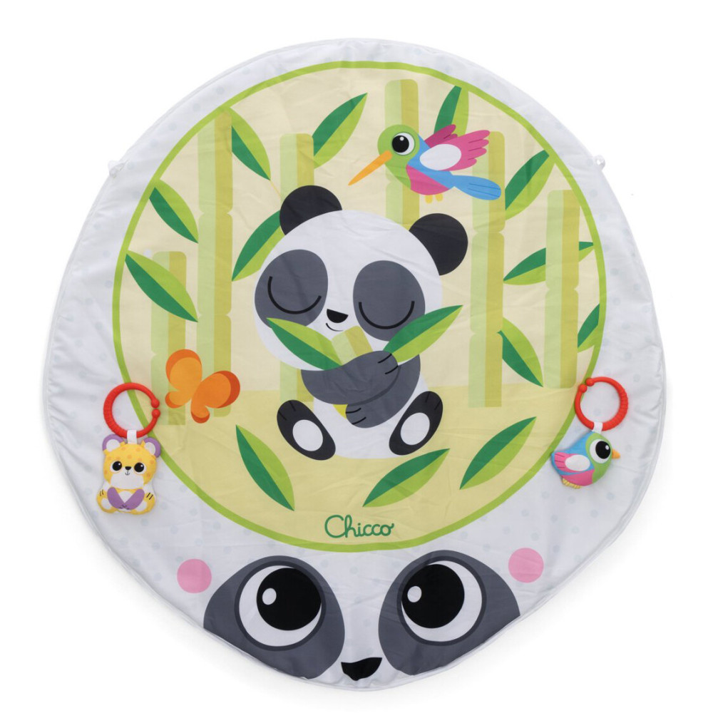Chicco Лісові пригоди - ігровий килимок 2 в 1 із тентом UV 50+ і підвісками 0 міс.+