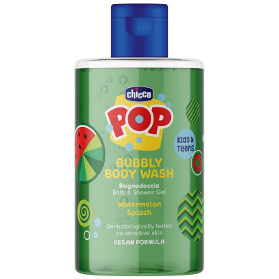 Chicco Pop Гель для купания Watermelon Splash - с экстрактом арбуза, от 6 лет, 300 мл Chicco Pop Гель для купания Watermelon Splash - с экстрактом арбуза, от 6 лет, 300 мл