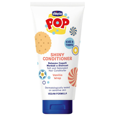 Chicco Pop Кондиционер для волос Vanilla Wrap - с экстрактом ванили, от 6 лет, 150 мл Chicco Pop Кондиционер для волос Vanilla Wrap - с экстрактом ванили, от 6 лет, 150 мл