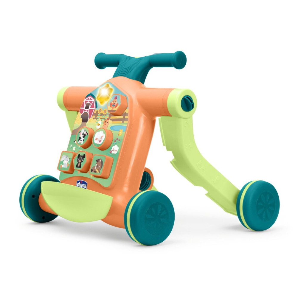 Chicco Ферма - іграшка-ходунки 4 в 1 (ходунки, їздунок, самокат, центр активностей) 9 міс.+