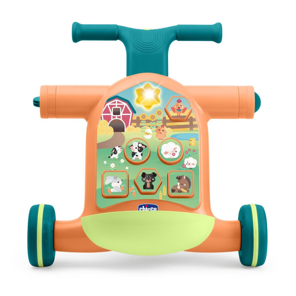 Chicco Ферма - іграшка-ходунки 4 в 1 (ходунки, їздунок, самокат, центр активностей) 9 міс.+