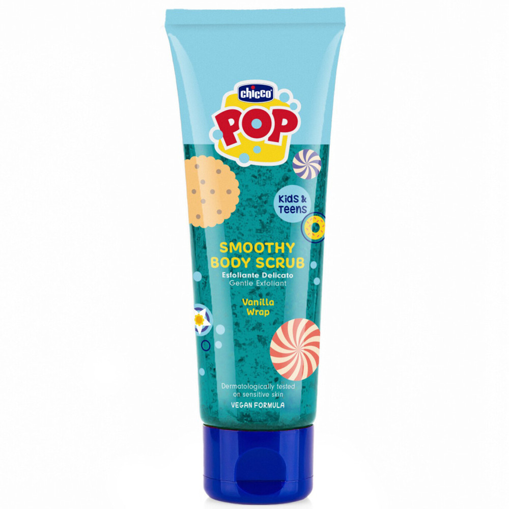 Chicco Pop Скраб для тела Vanilla Wrap - с экстрактом ванили, от 6 лет, 150 мл