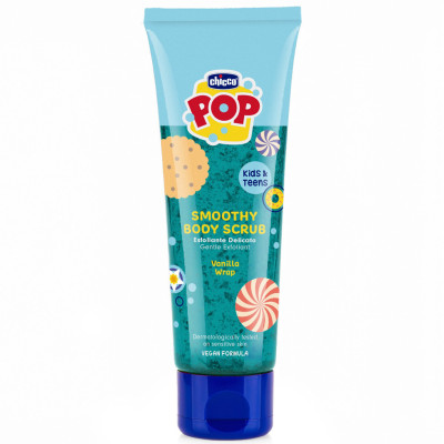 Chicco Pop Скраб для тела Vanilla Wrap - с экстрактом ванили, от 6 лет, 150 мл Chicco Pop Скраб для тела Vanilla Wrap - с экстрактом ванили, от 6 лет, 150 мл