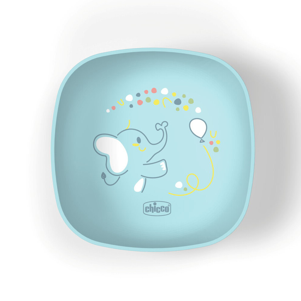 Chicco Миска з кришкою - глибока миска для годування від 6 міс. • Блакитний