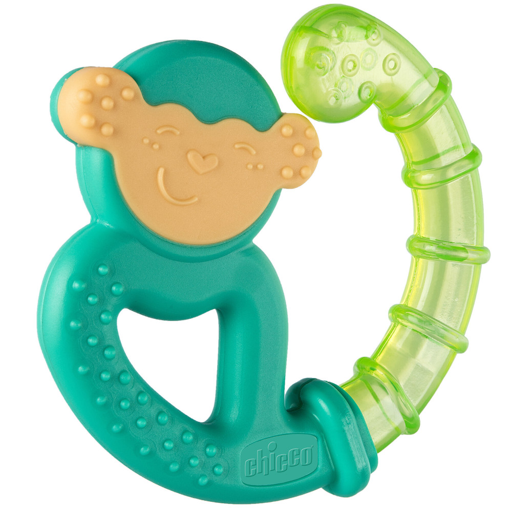 Chicco Мавпа - охолоджувальний прорізувач для зубів із водою, від 4 міс.
