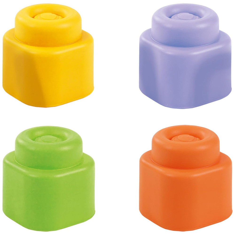 Clementoni Sensory Cube - м'який розвиваючий куб із 4 блоками, серія Soft Clemmy, 6 міс.+