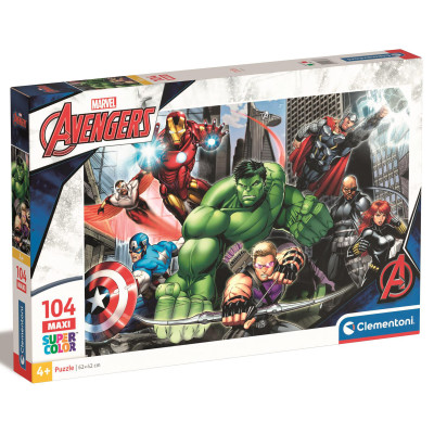 Clementoni Avengers MAXI 104 - пазл из 104 элементов, 4 года+