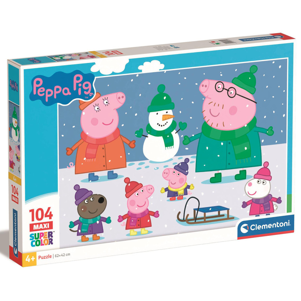 Clementoni Peppa Pig MAXI 104 - пазл из 104 элементов, 4 года+