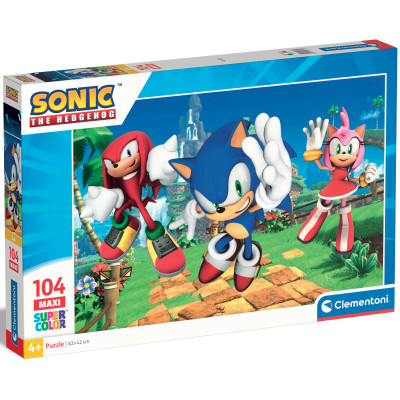 Clementoni Sonic MAXI 104 - пазл из 104 элементов, 4 года+