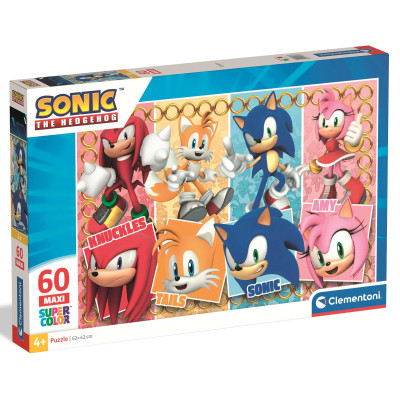 Clementoni Sonic MAXI 60 - пазл из 60 элементов, 4 года+
