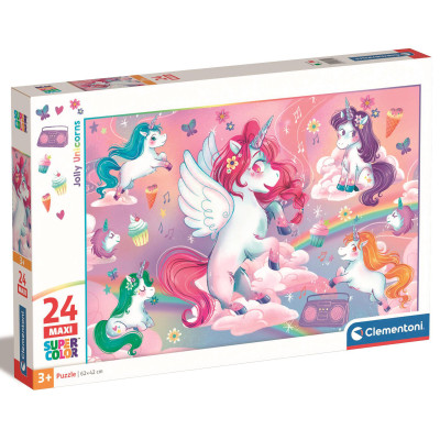 Clementoni Jolly Unicorns MAXI 24 - пазл из 24 элементов, 3 года+