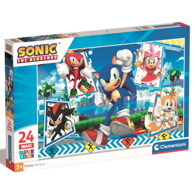 Clementoni Sonic MAXI 24 - пазл из 24 элементов, 3 года+