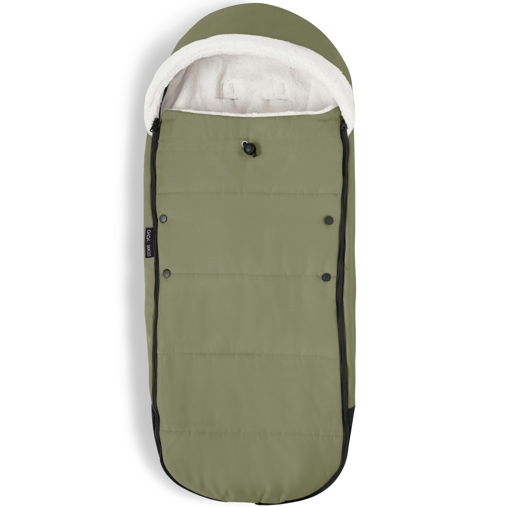 Stokke YOYO Footmuff - конверт у коляску з підкладкою із шерпи • Olive