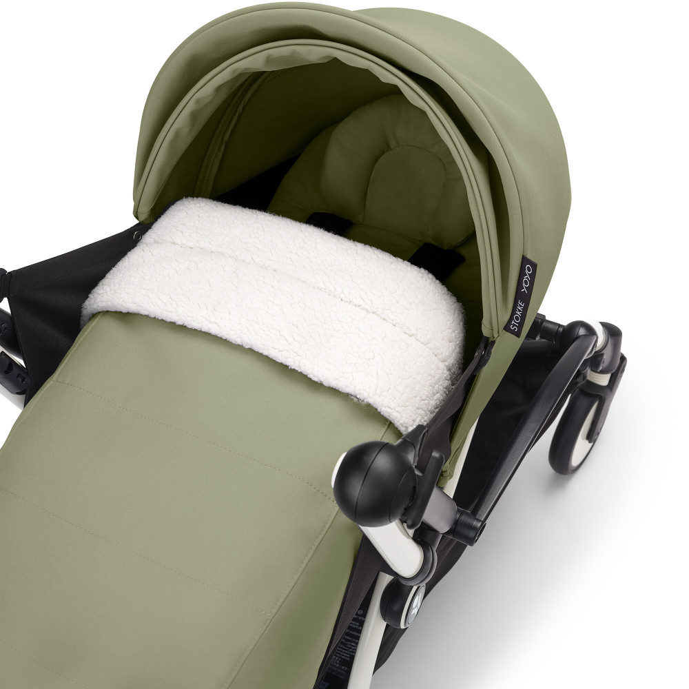 Stokke YOYO Footmuff - конверт у коляску з підкладкою із шерпи • Olive