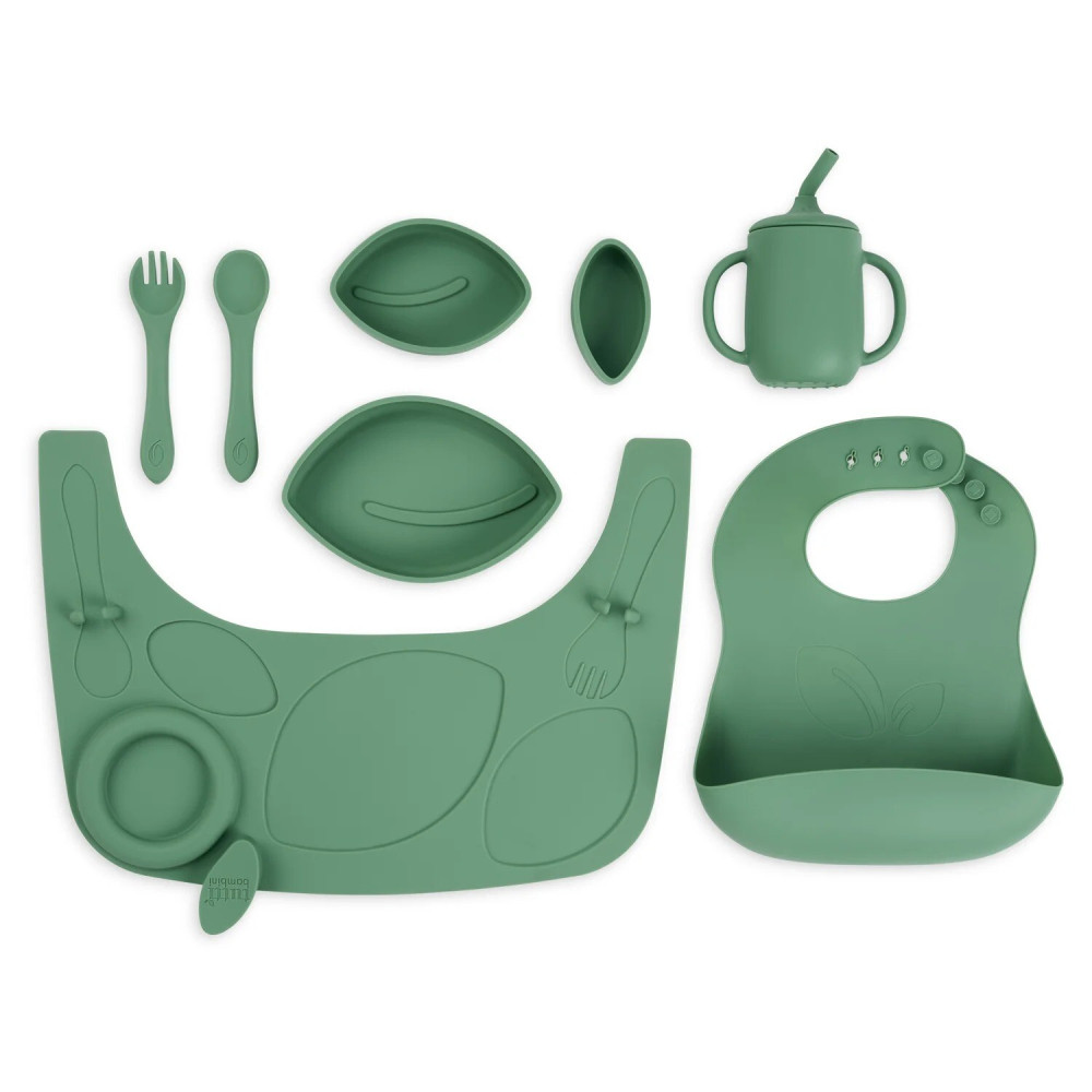 Tutti Bambini Nova High Chair Accessory Pack - набір з 10 силіконових аксесуарів для стільчика • Basil