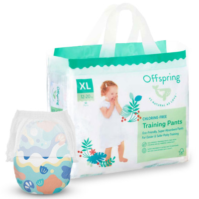 Offspring Aquatic - экологичные ультрапоглощающие подгузники-трусики, 30 шт • XL Offspring Aquatic - экологичные ультрапоглощающие подгузники-трусики, 30 шт • XL