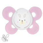 Chicco Physio Comfort 2-6 мес., 1 шт. - ортодонтическая силиконовая пустышка с контейнером • Розовый