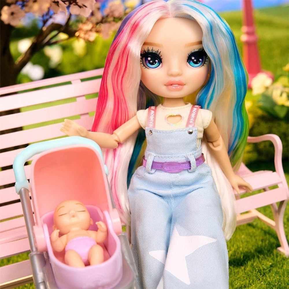 Rainbow High Junior High Babysitters Амая - кукла с малышом и коляской (248477) Rainbow High Junior High Babysitters Амая - кукла с малышом и коляской (248477)