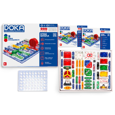 DOKA Школа 999+ схем - електронний конструктор (D70708)