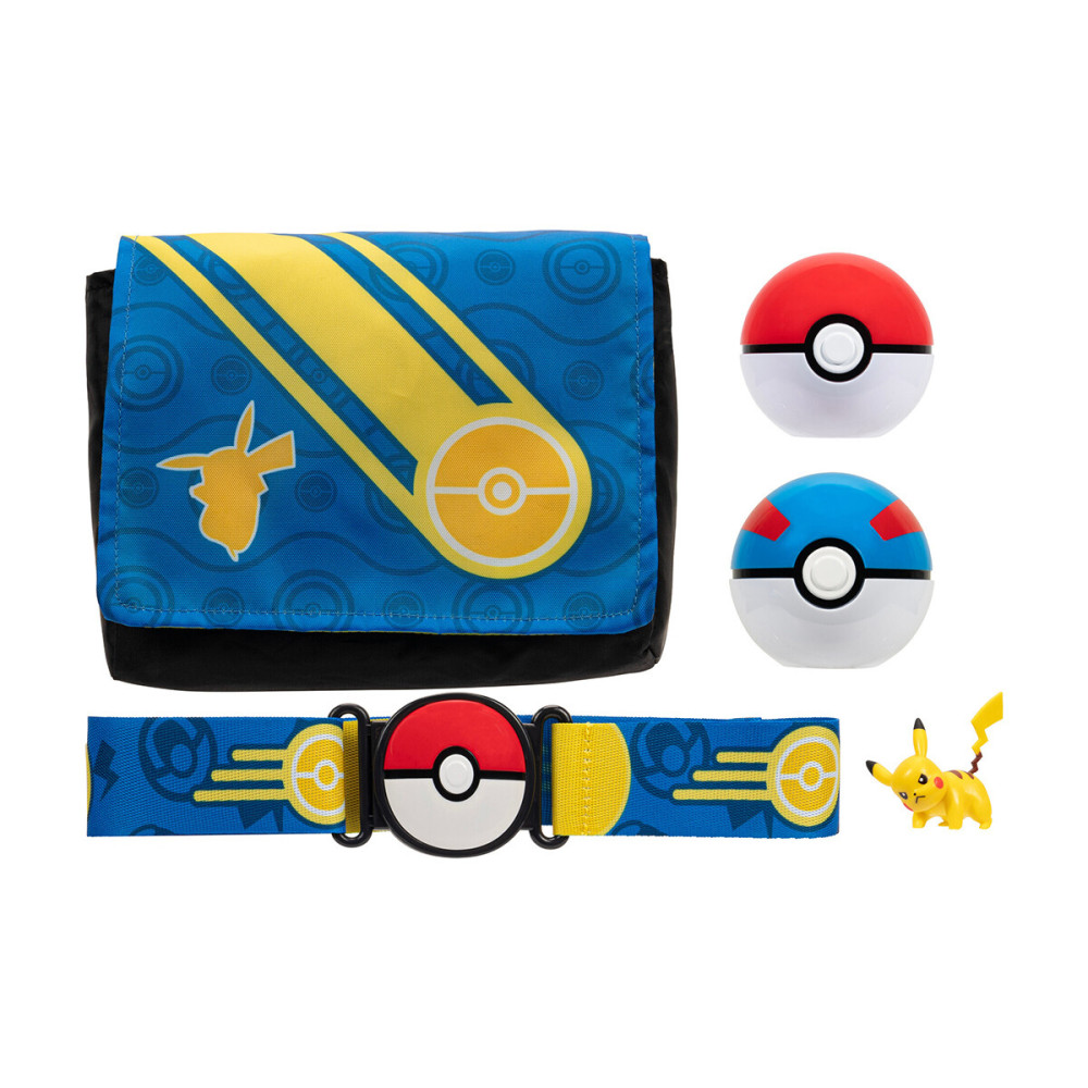 Pokemon Спорядження тренера Пікачу - ігровий набір із покеболами, поясом і сумкою (PKW3649)