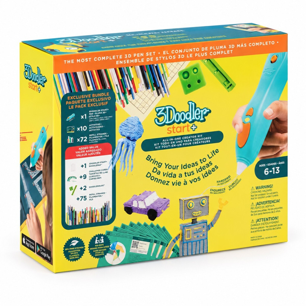 3Doodler Start Plus Мегакреатив - 3D-ручка для дитячої творчості (3DS2B-011)