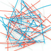 3Doodler Start Стрижні Мікс червоний, білий, синій - набір із 75 стрижнів для 3D-ручки (3DS-ECO-MIX1-75)
